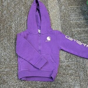 Carhartt Purple Zip-Up Hoodie
